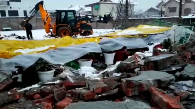 जम्मू कश्मीर अतिक्रमण बुलडोजर