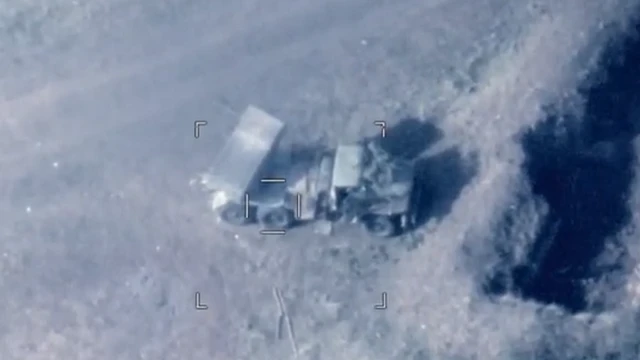 Видео минобороны Азербайджана, удар по РСЗО