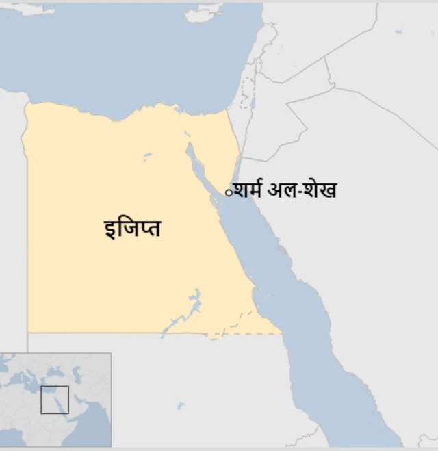 शर्म अल-शेखचं स्थान.