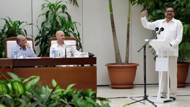 Iván Márquez, jefe negociador de las FARC.