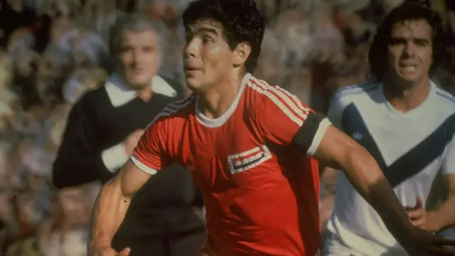 Maradona con Argentinos Junior.