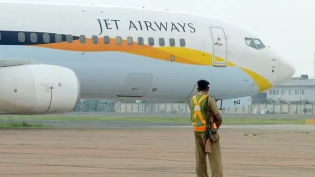 Jet Airways hava yolları şirkətinin təyyarəsi