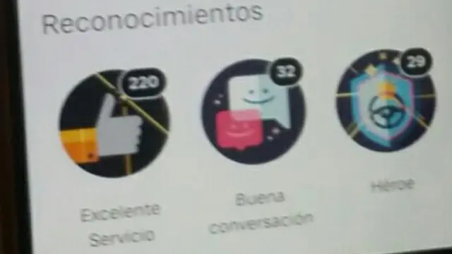 Una captura de pantalla de Uber