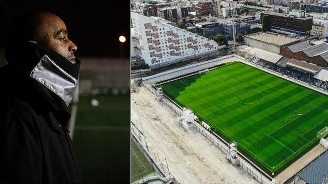 David Bellion watches on and Red Star's Stade Bauer home
