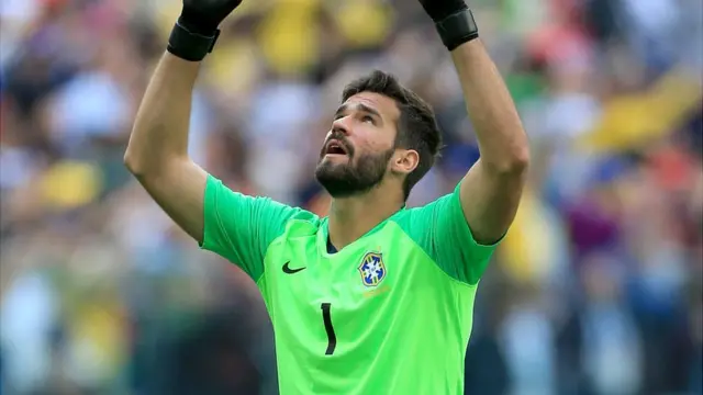 Alisson Becker, portero de la selección brasileña.