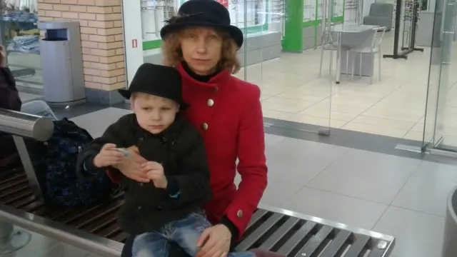 Людмила Шамрай та її син Богдан