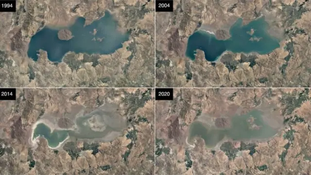 ईराणचं उर्मिया सरोवर कसं बदललं?