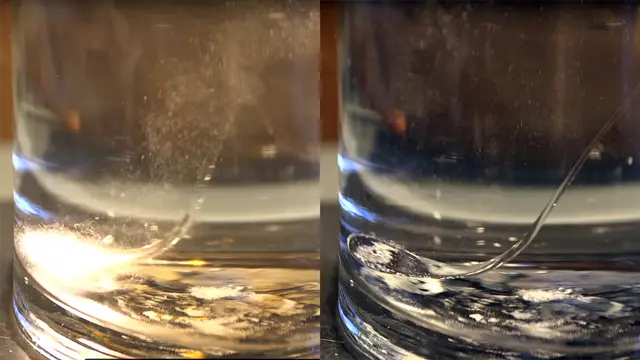 Imágenes de la gota enfriándose.