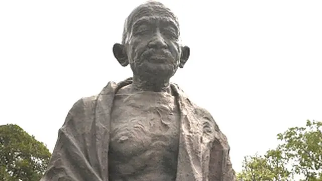 મહાત્મા ગાંધીની પ્રતિમાની તસવીર