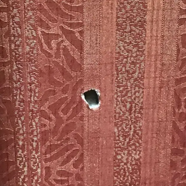 Lubang peluru di kantor anggota DPR