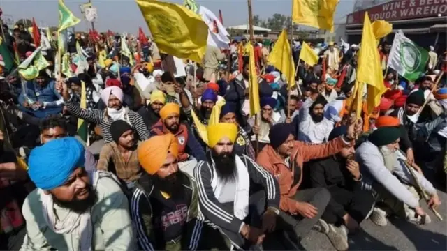 शेतकरी आंदोलनातला फोटो