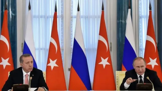 ولادیمیر پوتین و رجب طیب اردوغان