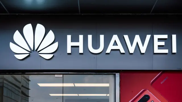 Imagemroleta na betfairfachada da empresa Huawei