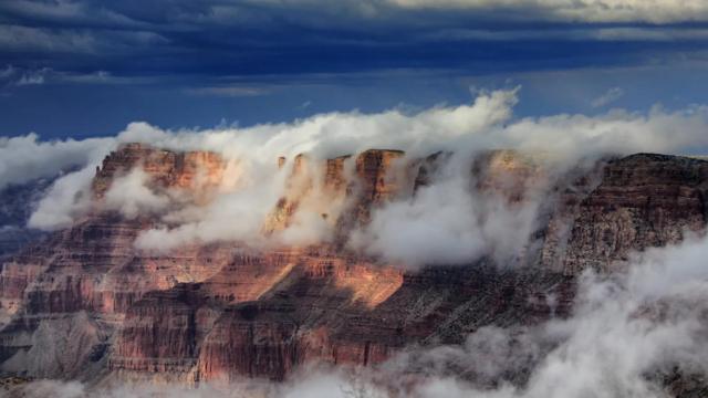 雲霧繚繞的科羅拉多大峽谷（Credit: Getty Images）