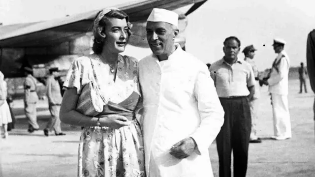 पामेला के साथ जवाहरलाल नेहरू