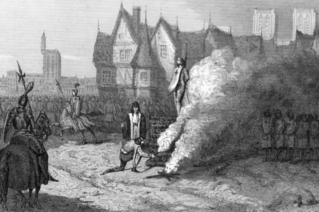 Останнього великого магістра тамплієрів Жака де Моле спалили в Парижі в 1314 р.