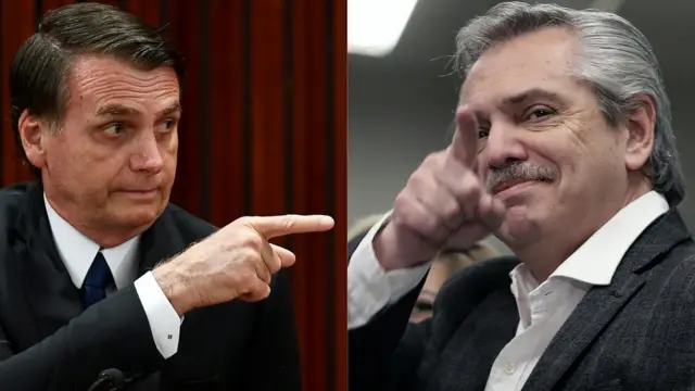 Bolsonaro e Alberto Fernandez