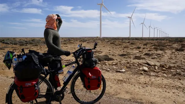 On a bike, the road can be long and dangerous