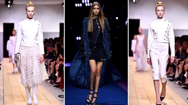 Слева направо: "Диор", "Версаче", "Диор"