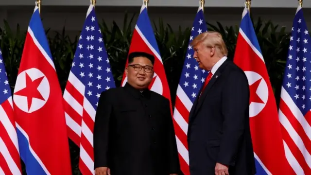 किम जोंग उन और ट्रंप