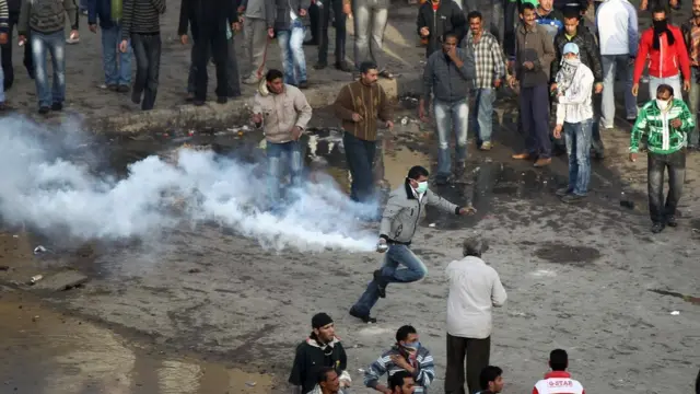 جانب من احتجاجات مدينة السويس