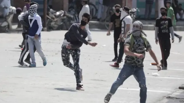 کشمیر مین مظاہرین