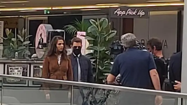 صورة التقطتها ماكسين ثوالي لأعمال تصوير الفيلم في مركز غراند سنترال