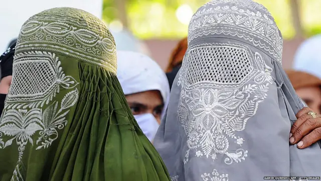 Women in burqa