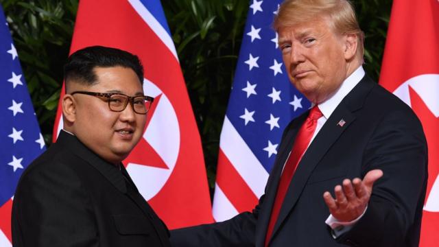 Первая встреча Трампа и Ким Чен Ына