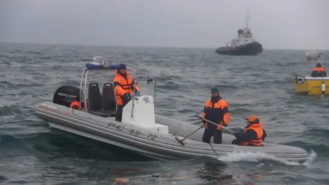 Search operation in the Black Sea near Sochi, Russia. Photo: 25 December 2016