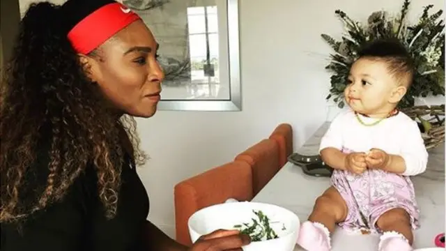 కుమార్తెతో సెరెనా విలియమ్స్