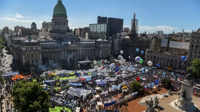 protesta contra Macri