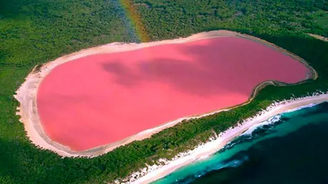 Вода в озере Хиллер очень соленая - пловцов прямо-таки выталкивает на поверхность