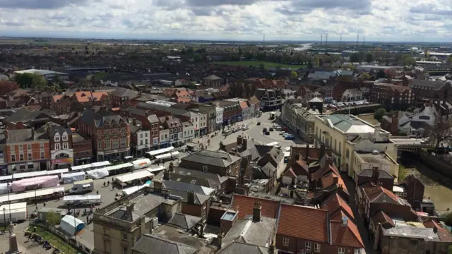 波士顿老城鸟瞰