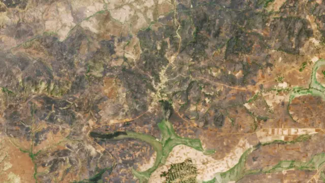 ጥር 20 የተወሰደው የፊጤ በቆ ከተማ እና ዙሪያዋ።