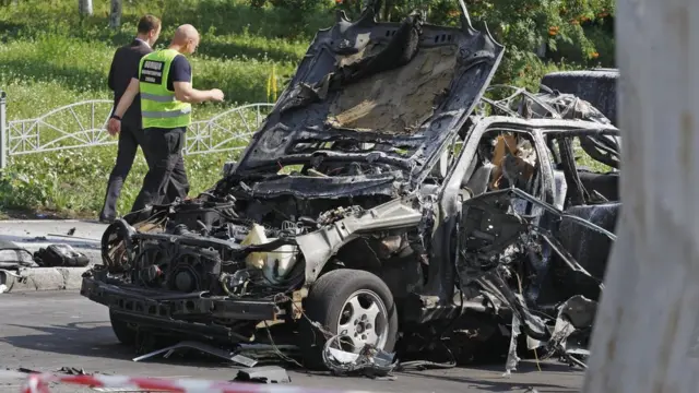 Подорванный автомобиль