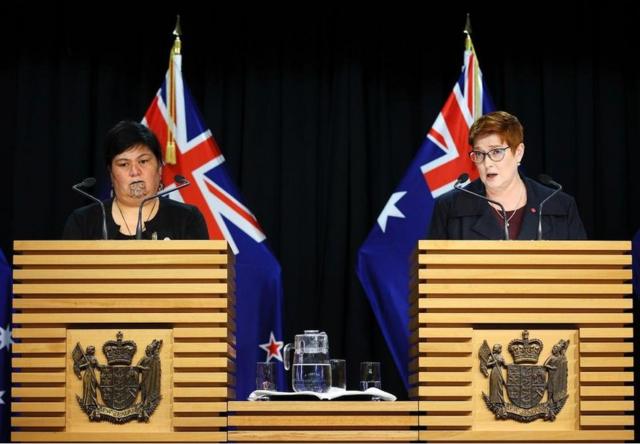 马胡塔的演讲发表两天后，澳大利亚外长佩恩（Marise Payne）在周三（4月21日）抵达新西兰访问。