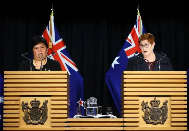 馬胡塔的演講發表兩天後,澳大利亞外長佩恩(Marise Payne)在周三(4月21日)抵達新西蘭訪問。