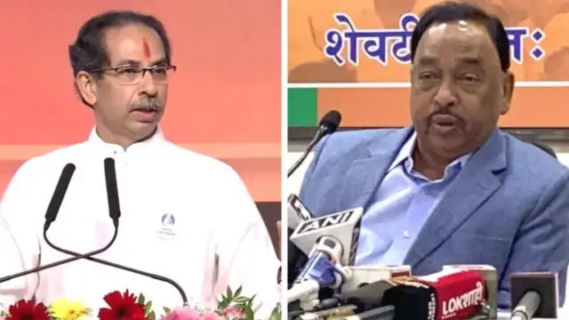 उद्धव ठाकरे, नारायण राणे, शिवसेना, भाजप