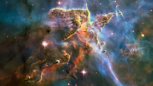 Imagen del Telescopio Espacial Hubble de la Nebulosa de Carina, en la constelación Carina, a 7.500 años luz de distancia