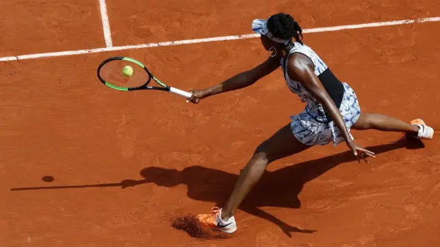 Venus Williams en su última participación en Roland Garros.