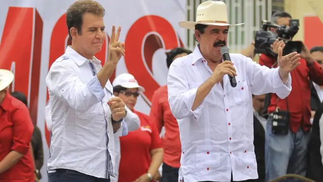 Manuel Zelaya y Salvador Nasralla.