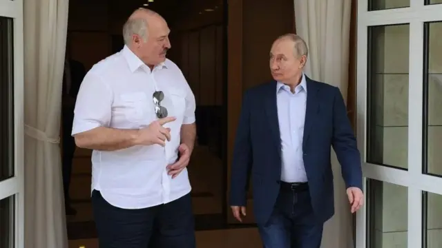 Aleksandar Lukašenko i Vladimir Putin