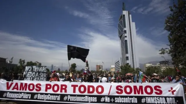 Protesto no Chile