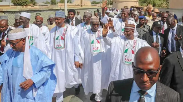Ndị isi okpokpo n'otu ndọrọ ndọrọ PDP