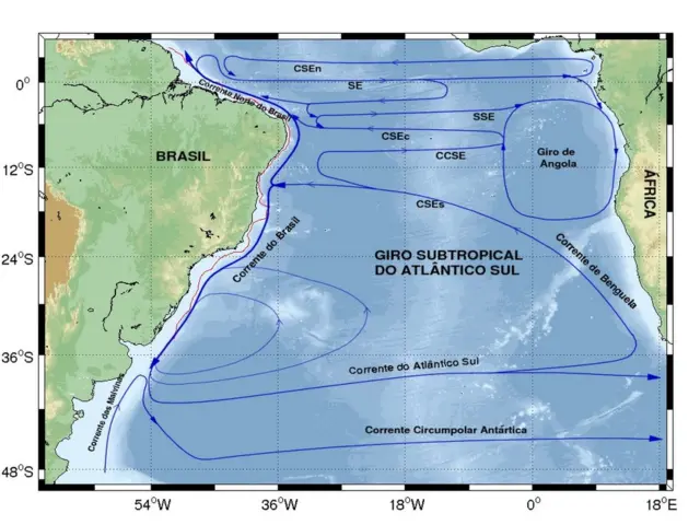 Mapasite apostas bonus gratiscorrentes marítimas do Atlântico Sul entre Brasil e África