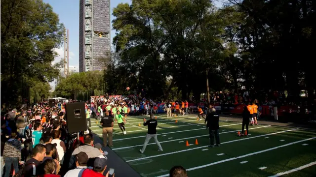 Actividades del Fan Fest de la NFL en la Ciudad de México