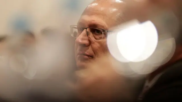 O candidato à presidência Geraldo Alckmin