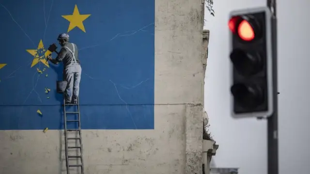 граффити на тему брексита