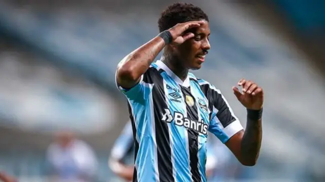 Jean Pyerre quando jogava no Grêmio